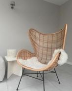 HKliving Rotan Egg chair Design Fauteuil, Ophalen, Zo goed als nieuw, Bruin, Eén