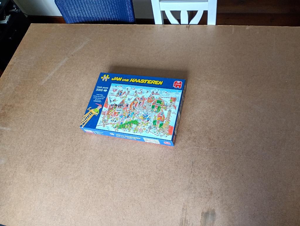 Puzzel van Haasteren 5000 stukjes, Hobby en Vrije tijd, Denksport en Puzzels, Ophalen, Meer dan 1500 stukjes, Zo goed als nieuw