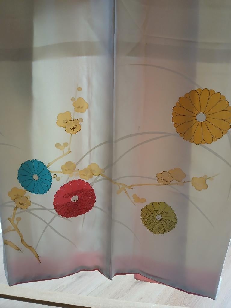 Traditionele Japanse Kimono white color flower, Ophalen of Verzenden