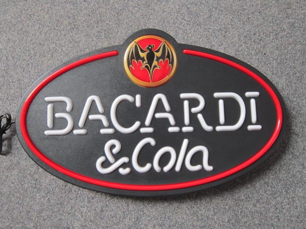 BACARDI LED LICHTRECLAME, Ophalen, Nieuw, Lichtbak of (neon) lamp