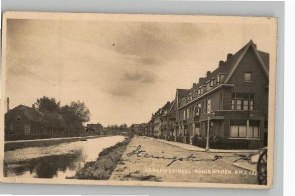 Schiebroek Erasmussingel /Staringstraat FOTOKAART BMS120, Verzenden, Voor 1920, Gelopen, Zuid-Holland