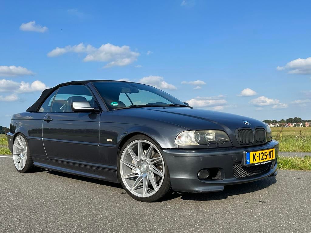 BMW 3-Serie 3.0 CI 330 Cabriolet AUT 2003 Grijs, Auto's, BMW, Automaat, Zwart, 1595 kg, Cabriolet