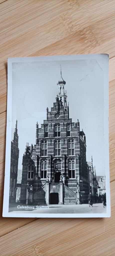 Culemborg Stadhuis 1954, Verzamelen, Ophalen of Verzenden, 1940 tot 1960, Gelopen, Gelderland