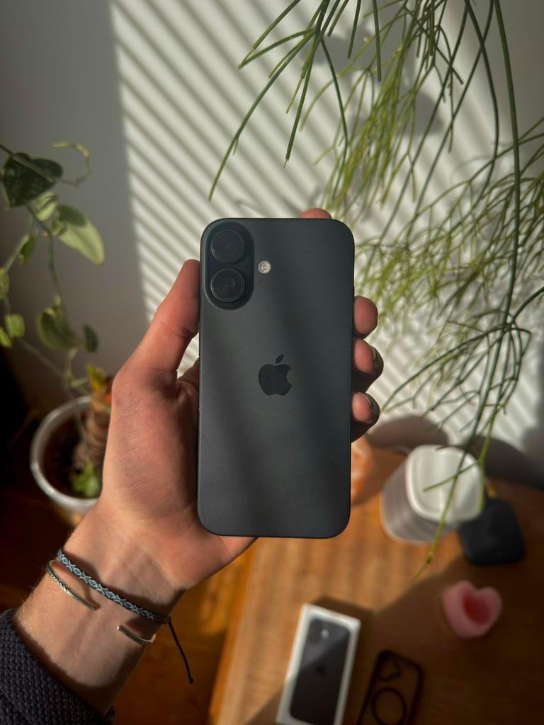 Iphone 16, Telecommunicatie, 128 GB, Zwart, IPhone 16, Ophalen of Verzenden