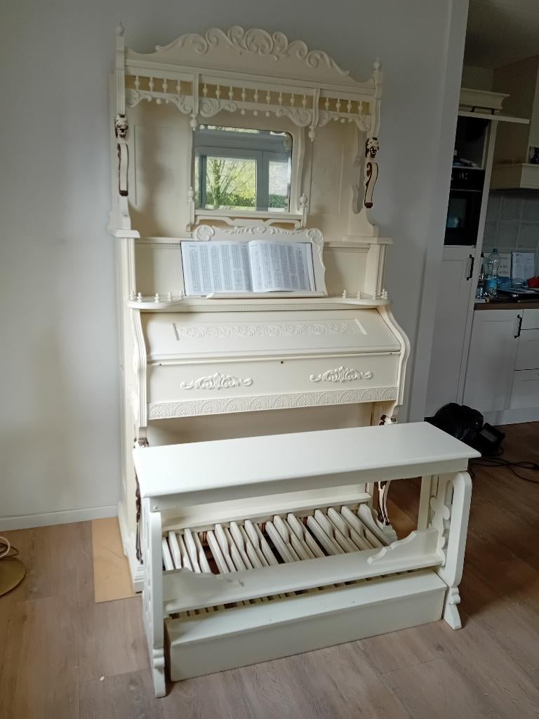 Spiegeltop,  Pedaalharmonium   8  Spel., Muziek en Instrumenten, Ophalen of Verzenden, Zo goed als nieuw, 1 klavier, Orgel