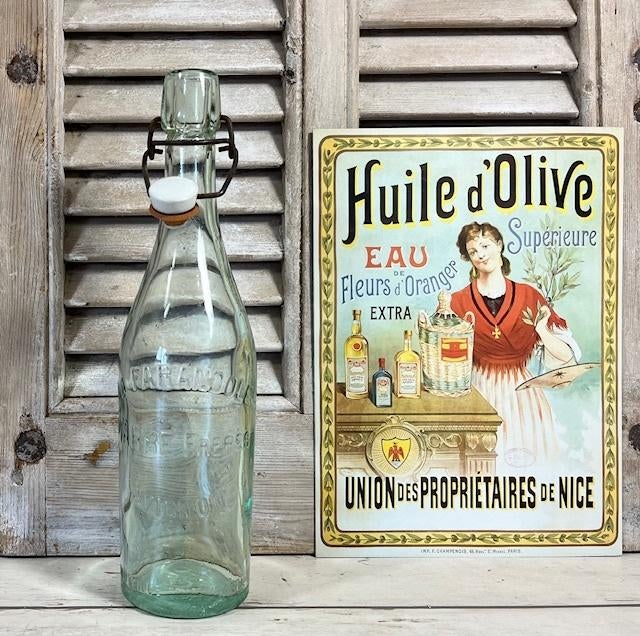 Vintage Franse beugeldop fles La Farandole uit Avignon