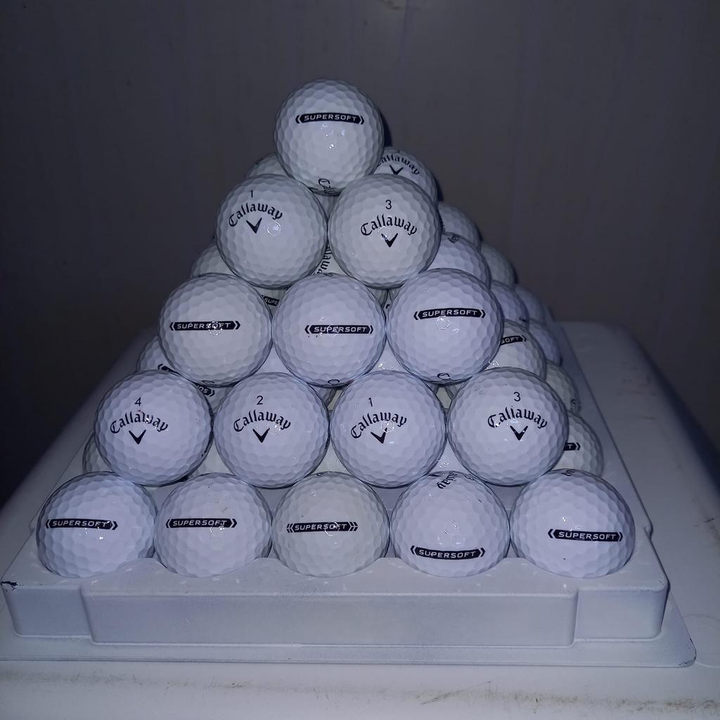 Callaway Supersoft Golfballen AAAA - 100 stuks, Sport en Fitness, Golf, Ophalen of Verzenden, Gebruikt, Bal(len), Callaway