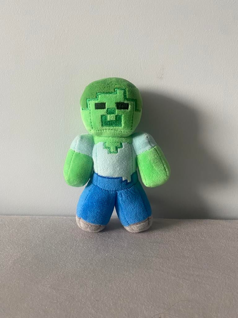 Minecraft zombie knuffel, Kinderen en Baby's, Speelgoed | Knuffels en Pluche, Ophalen of Verzenden, Zo goed als nieuw, Overige typen