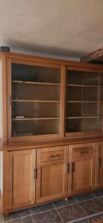 Mooie houten kast met glazen schuifdeuren, Ophalen