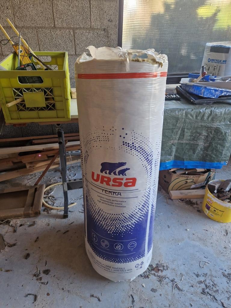 Nieuwe Ursa Frametec 32 glaswol isolatie, 200mm dik, Rd 6,25, Ophalen