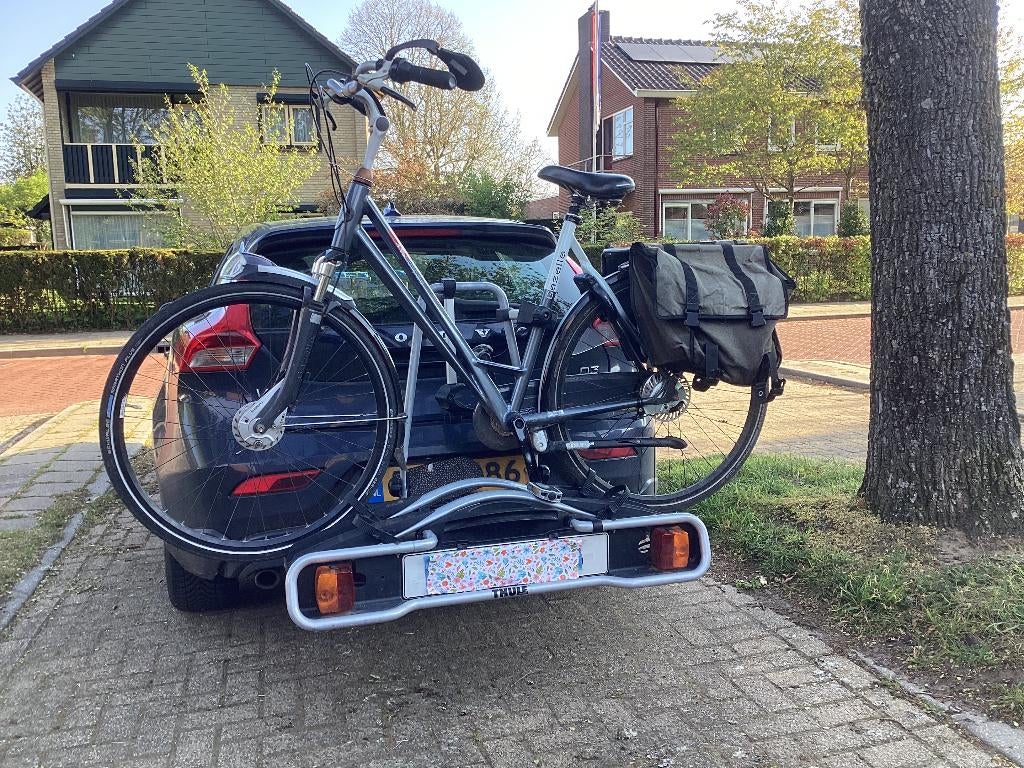 Fietsendrager Thule, Auto diversen, Ophalen, 2 fietsen, Gebruikt, Trekhaakdrager