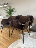 4 x eetstoelen Karwei Vera - bruin, Huis en Inrichting, Ophalen, Zo goed als nieuw, Bruin, Vier