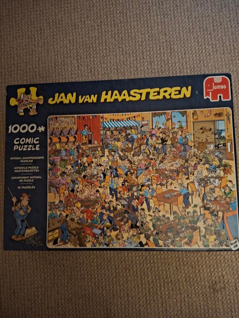 Jan van Haasteren NK Puzzelen 1000+ stukjes, Ophalen of Verzenden, 500 t/m 1500 stukjes, Gebruikt, Legpuzzel