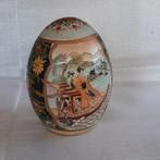 groot Aziatisch ei beschilderd ( cloisonné?) plm. 16 cm., Ophalen
