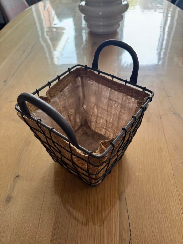 Plantenmand binnen, Ophalen, Zo goed als nieuw, Rond, Overige materialen