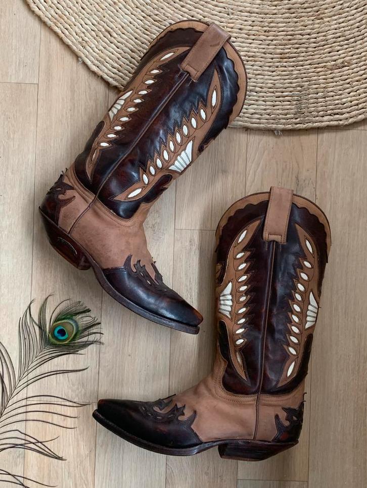 Sendra cowboylaarzen 38 western boots bohemian laarzen, Hoge laarzen, -, Ophalen of Verzenden, Zo goed als nieuw