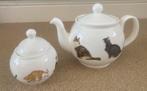 Theepot en suikerpot van Franciens Katten, Ophalen, Keramiek, Overige typen, Zo goed als nieuw