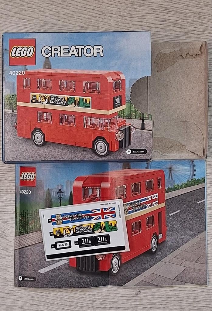 Lego creator doosje 40220 london bus, Ophalen of Verzenden, Zo goed als nieuw