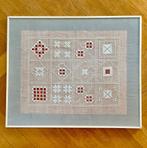 Proeflap naaiwerk, borduurwerk, merklap, Ophalen of Verzenden