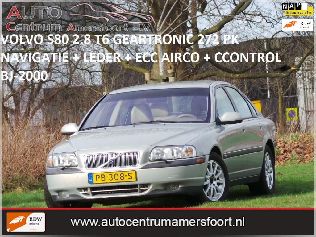 Volvo S80 2.8 T6 Geartronic ( INRUIL MOGELIJK ), Leder en Stof, Stoelverwarming, S80, 2783 cc