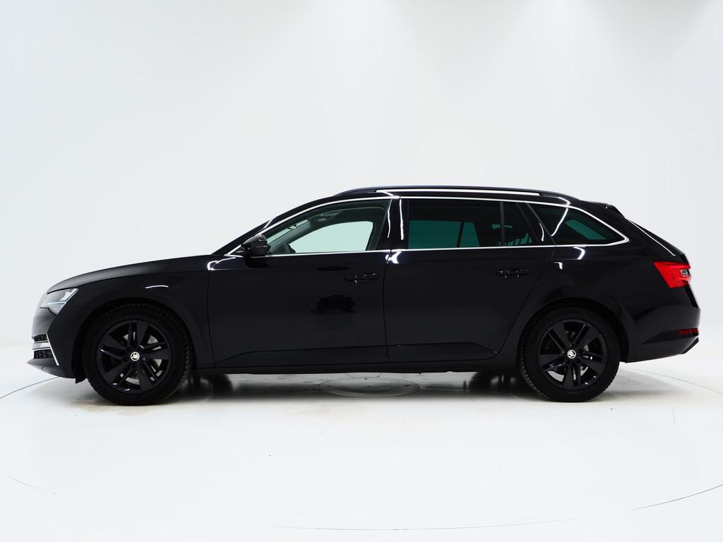 Skoda Superb Combi 1.4 TSI iV 218PK Style | Trekhaak | Adapt, Auto's, Skoda, Stof, Gebruikt, 4 cilinders, Zwart