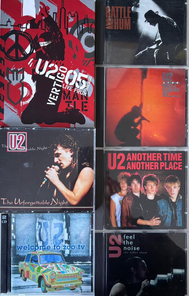 U2 - LIVE cd’s - BOOTLEGS (Exclusieve Set) Collectors Item, Ophalen of Verzenden, Zo goed als nieuw, Poprock