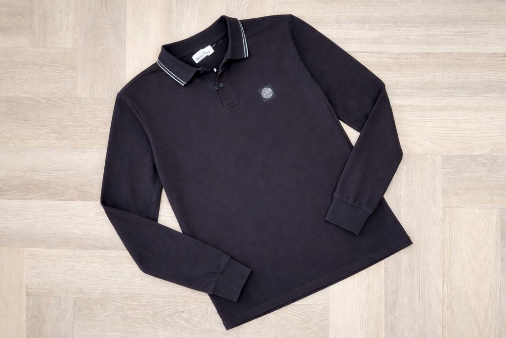 Stone Island Slim Fit Trui met Kraag., Ophalen of Verzenden, Zo goed als nieuw, Maat 46 (S) of kleiner, Zwart