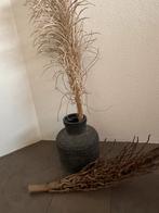 Vaas met decoratie takken, Ophalen, Zwart, Minder dan 50 cm, Glas