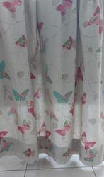 4 gordijnen vlinders, 200 cm of meer, Ophalen of Verzenden, Zo goed als nieuw, 200 cm of meer