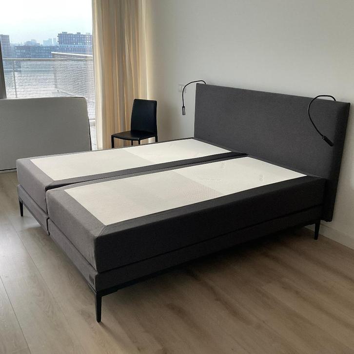 Boxspring bed van Swiss Sense 180 x 200 cm antraciet, Huis en Inrichting, Slaapkamer | Bedden, Zo goed als nieuw, Tweepersoons