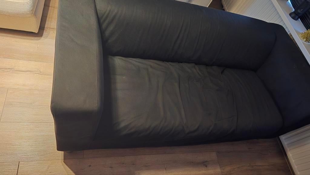 Ikea Klippan 2-zits bank - Zwart, Ophalen, Gebruikt, Modern, Scandinavisch, 150 tot 200 cm