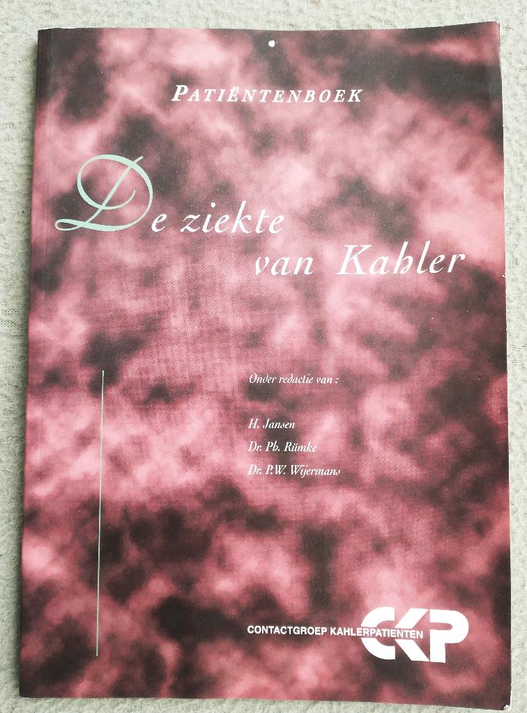 Patiëntenboek. De ziekte van Kahler, Boeken, Verzenden, Gelezen, Rumke