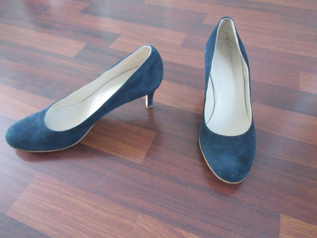 Italiaanse pumps van Lavorazione Artigiana.  Maat 39,  leer, Ophalen of Verzenden, Zo goed als nieuw, Blauw