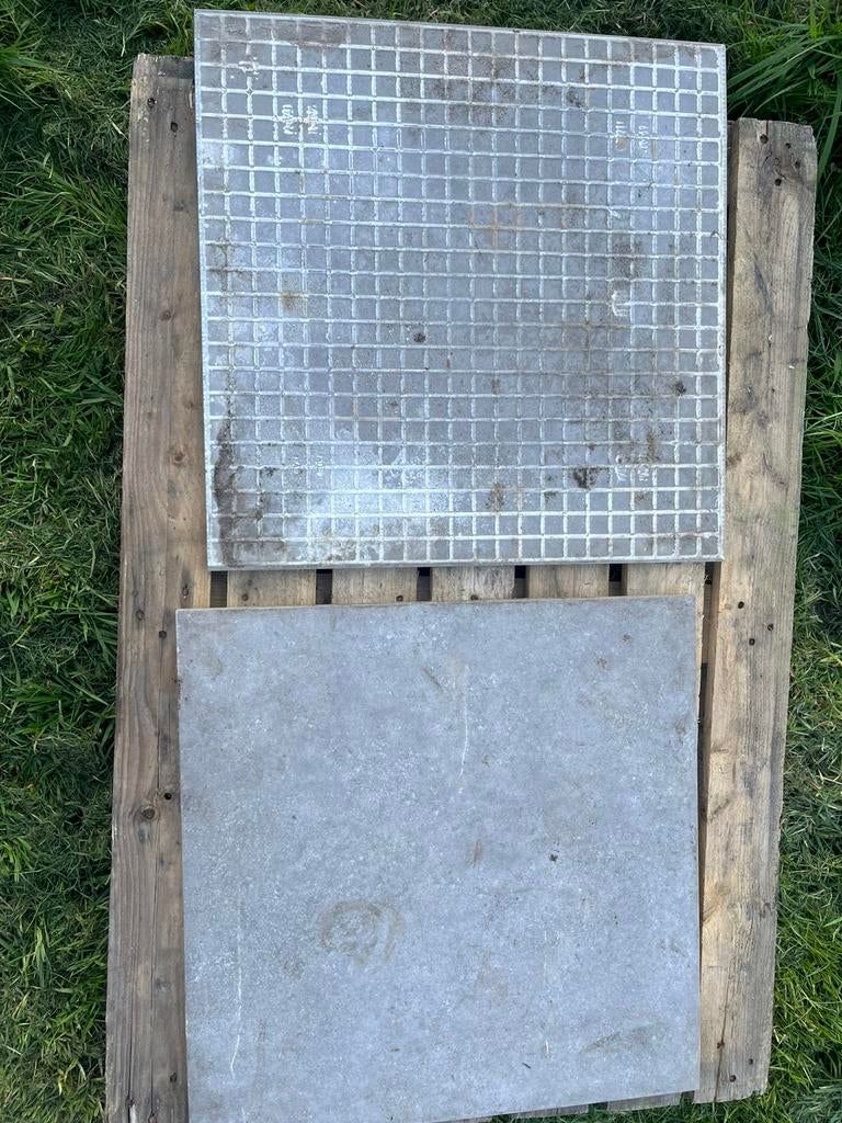 Ca 55 nette 60x60 terrastegels, Ophalen, Gebruikt, 10 m² of meer, Beton