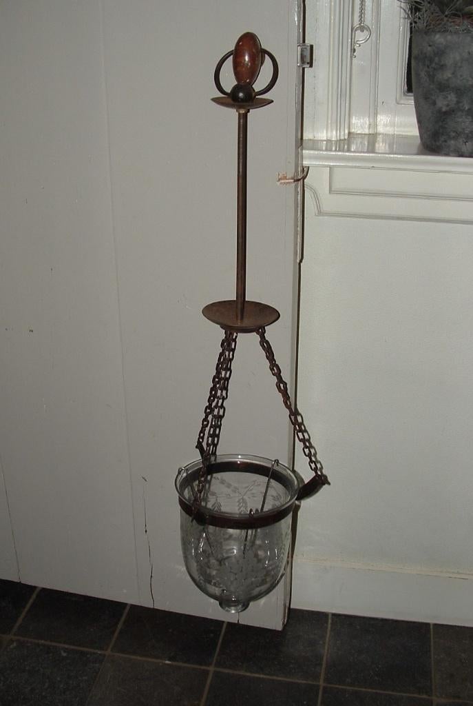 2x Dewan's collection Bell jar hanglamp lantaarn lamp India, Huis en Inrichting, Lampen | Hanglampen, Ophalen of Verzenden, Gebruikt