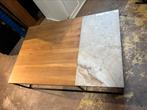 Mooie ruime salontafel hout/beton - 120x80x35, 1025xe, Zo goed als nieuw, Re, Minder dan 50 cm