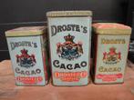 3 OUDE BROCANTE "DROSTE'S CACAO" BLIKKEN, Ophalen of Verzenden, Gebruikt, Overige, Droste