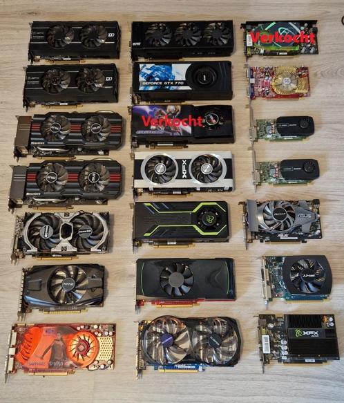 Diverse modellen videokaarten te koop, Computers en Software, Videokaarten, Refurbished, Overige chipsets, Overige typen, Overige soorten