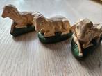3 oude gipsen kerst schaapjes, Diversen, Kerst, Ophalen of Verzenden