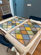 Twee glas in lood ramen, Antiek en Kunst, Ophalen of Verzenden