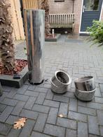 Rookkanaal rvs, Doe-het-zelf en Verbouw, Buizen en Afvoer, Bochten, Ophalen of Verzenden, Rvs, Minder dan 2 meter