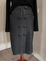 Grijze leren rok van LaLigna - maat 40, Maat 38/40 (M), Ophalen of Verzenden, Knielengte, Grijs