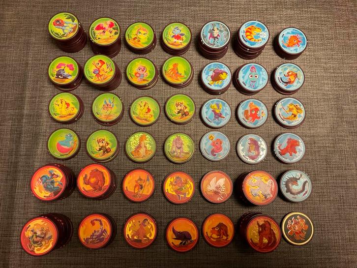 C000 - Dungans Munten - 168 stuks, incl. 1 Gouden!, Verzamelen, Supermarktacties, C1000, Ophalen