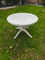 Uitschuifbare ronde/ovale tafel - gebruikt, Huis en Inrichting, Tafels | Eettafels, Gebruikt, Rond, Ophalen of Verzenden, 100 tot 150 cm