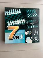 7-in-1 spellendoos Schaakbord glas, Hobby en Vrije tijd, Gezelschapsspellen | Bordspellen, Een of twee spelers, Ophalen of Verzenden