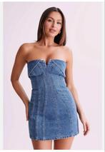 MESHKI denim mini dress, Meshki, Blauw, Nieuw, Ophalen of Verzenden