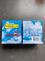 2 Inktcartridges Canon PG-540XL (123Inkt), Computers en Software, Printerbenodigdheden, Ophalen of Verzenden, Zo goed als nieuw