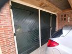 Houten garagedeuren met loopdeur, 215 cm of meer, Gebruikt, 120 cm of meer, Ophalen