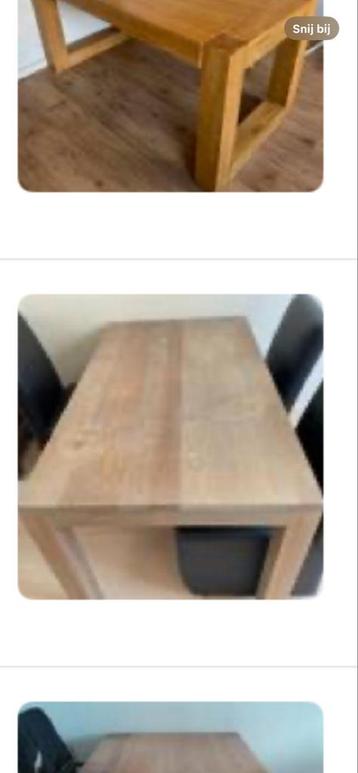 Robuuste Eettafel 140x100cm beschikbaar voor biedingen