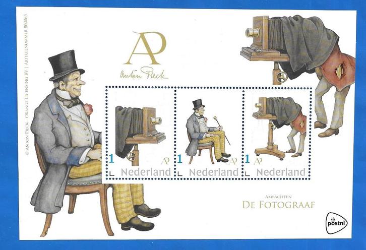 Anton Pieck – De Fotograaf (postzegelvel), Postzegels en Munten, Postzegels | Nederland, Postfris, Na 1940, Verzenden